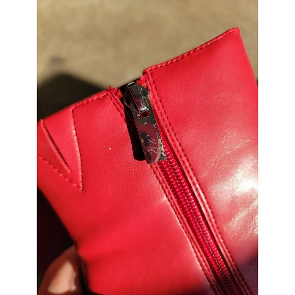 A new day red booties acrylic heel Sz 8 - Picture 7 of 8